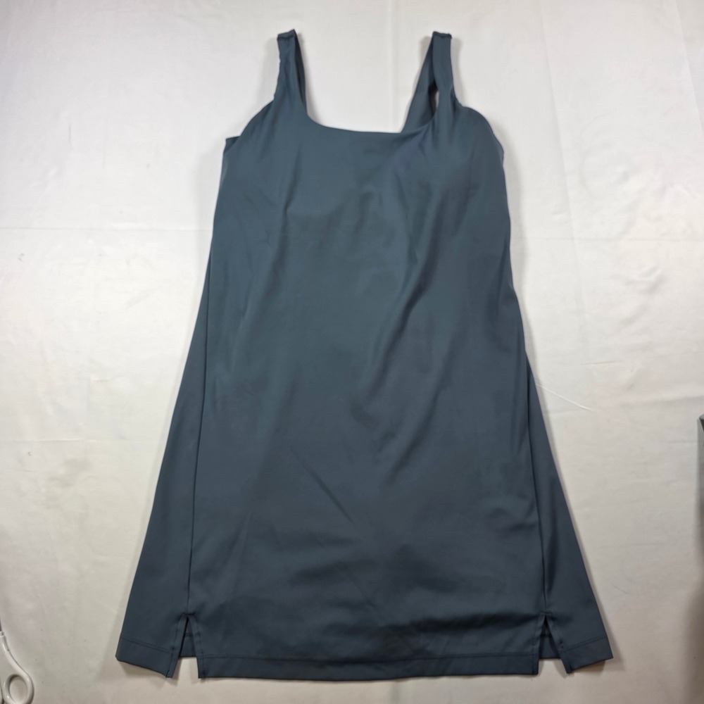Old Navy Active Powersoft Go-Dry Exercise Dress Blue Gray Medium Built-in Shorts